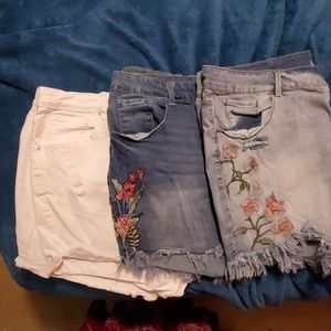 3 pairs of denim shirts size 24